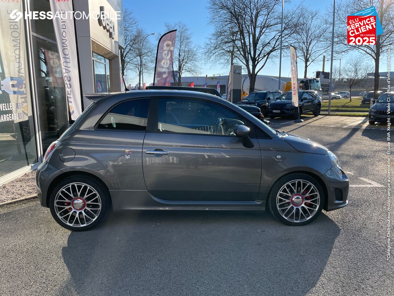 Véhicule d'occasion ABARTH 500 1.4 TURBO T-JET 160CH 595 TURISMO BVA BI-XENON PALETTES JA17 chez Fiat Mulhouse