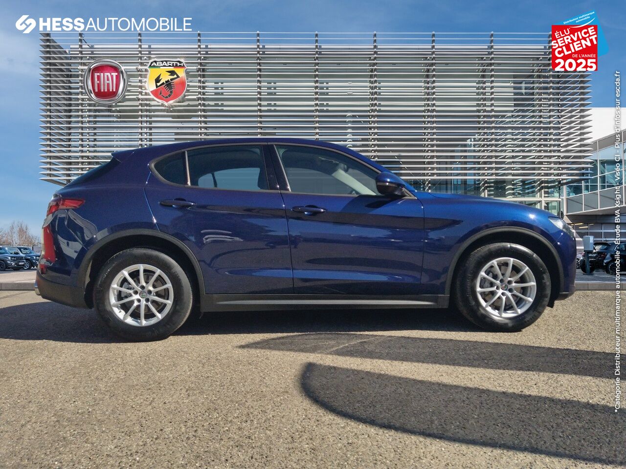 Véhicule d'occasion ALFA ROMEO STELVIO 2.2 DIESEL 160CH BUSINESS AT8 MY19 chez Fiat Haguenau