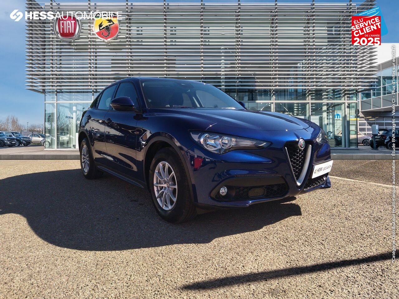 Véhicule d'occasion ALFA ROMEO STELVIO 2.2 DIESEL 160CH BUSINESS AT8 MY19 chez Fiat Haguenau