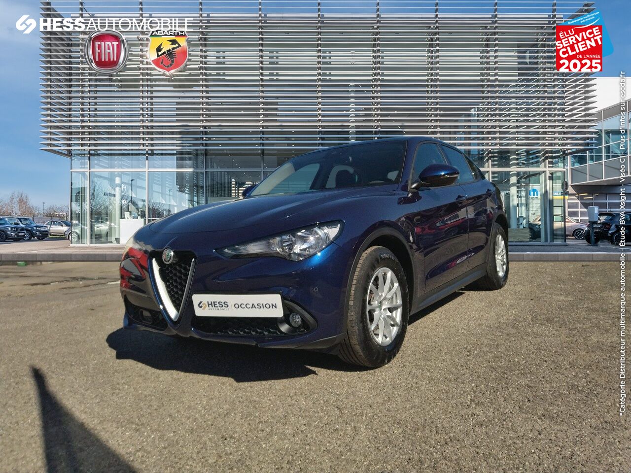 Véhicule d'occasion ALFA ROMEO STELVIO 2.2 DIESEL 160CH BUSINESS AT8 MY19 chez Fiat Haguenau