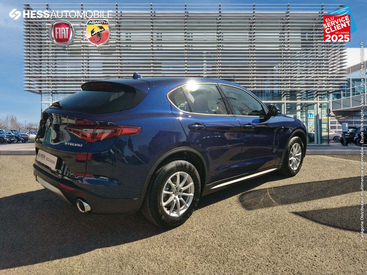 Véhicule d'occasion ALFA ROMEO STELVIO 2.2 DIESEL 160CH BUSINESS AT8 MY19 chez Fiat Haguenau
