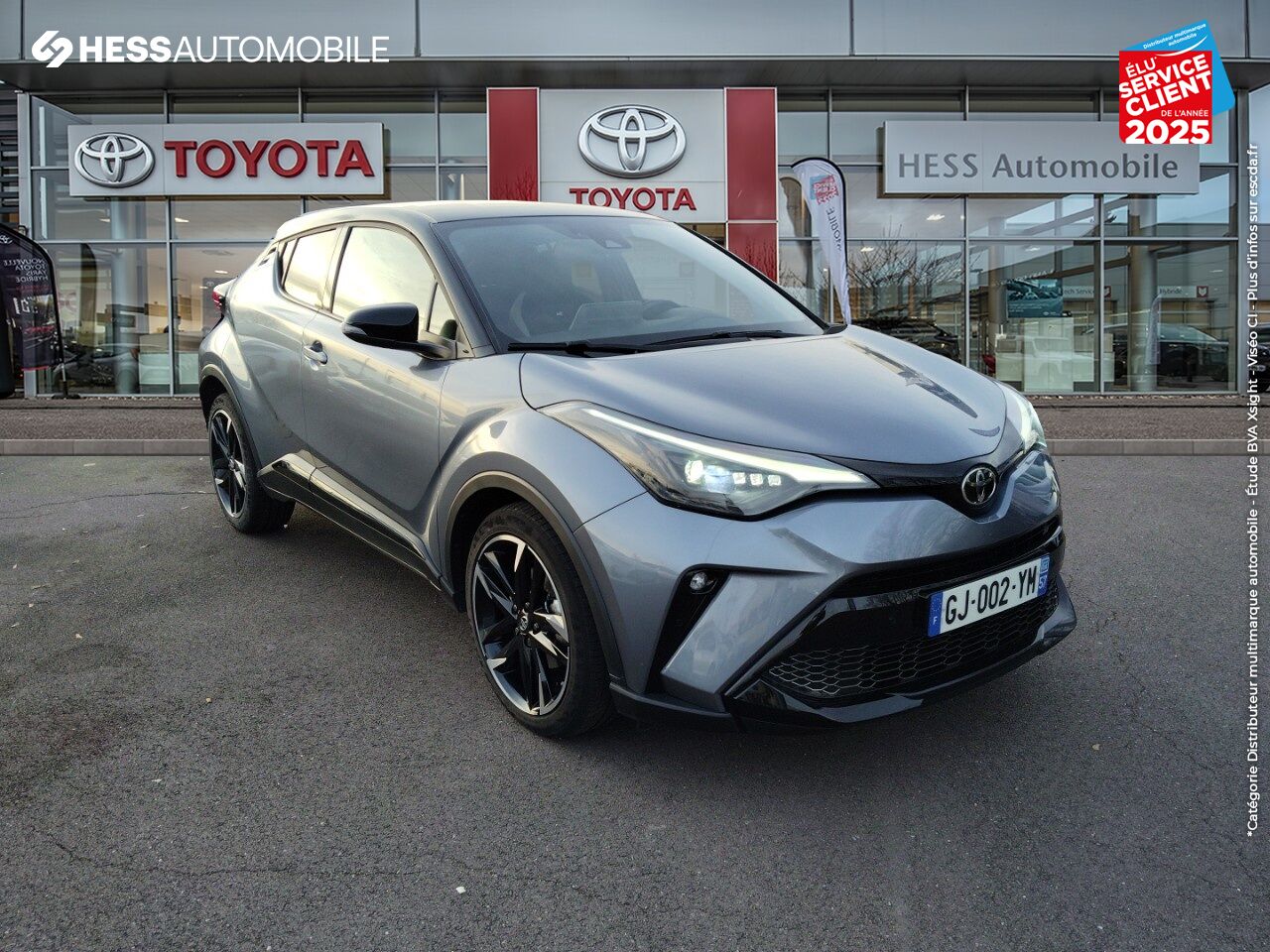 Véhicule d'occasion TOYOTA C-HR 1.8 HYBRIDE 122CH GR SPORT E-CVT SIEGES CHAUF CAMERA chez Toyota Thionville