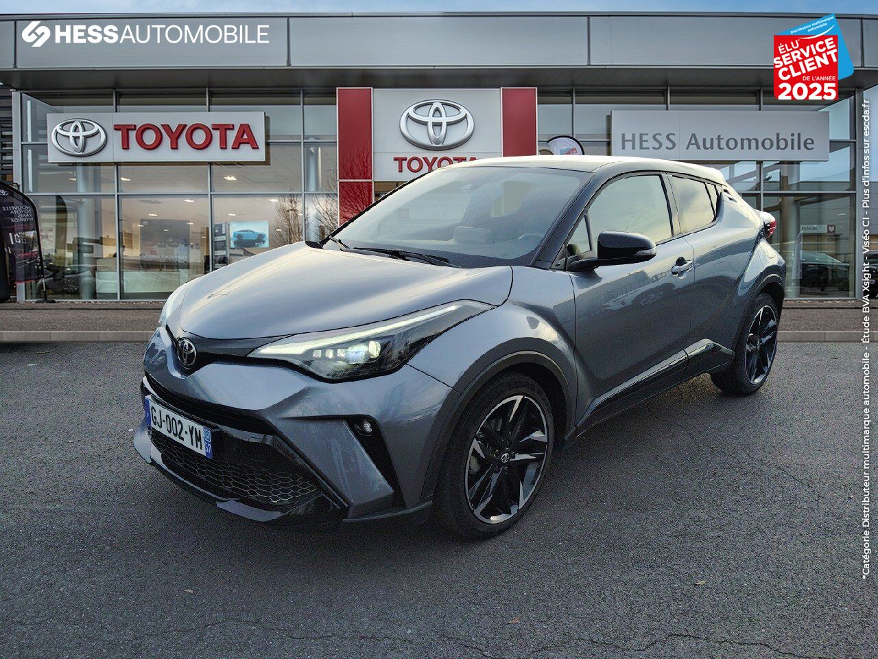 Véhicule d'occasion TOYOTA C-HR 1.8 HYBRIDE 122CH GR SPORT E-CVT SIEGES CHAUF CAMERA chez Toyota Thionville