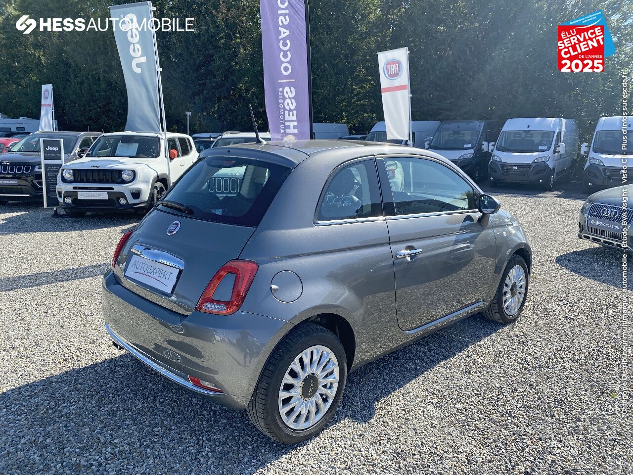 Véhicule d'occasion FIAT 500 1.2 8V 69CH LOUNGE TPANO RADAR AR chez Fiat Colmar