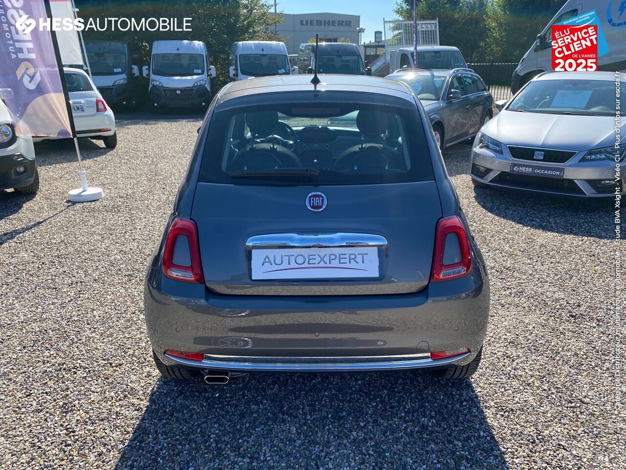 Véhicule d'occasion FIAT 500 1.2 8V 69CH LOUNGE TPANO RADAR AR chez Fiat Colmar