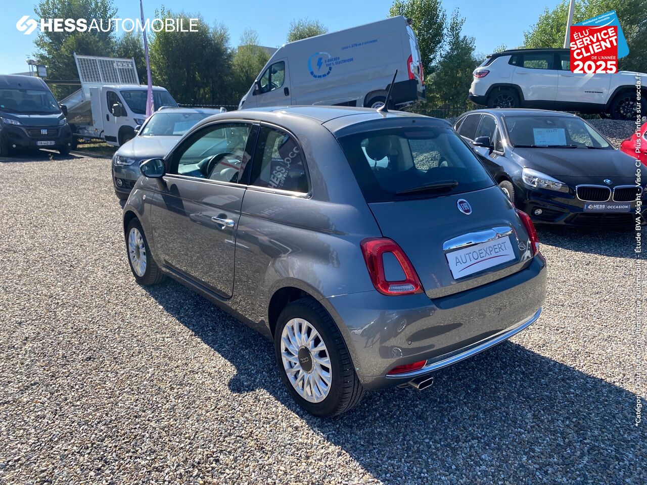 Véhicule d'occasion FIAT 500 1.2 8V 69CH LOUNGE TPANO RADAR AR chez Fiat Colmar