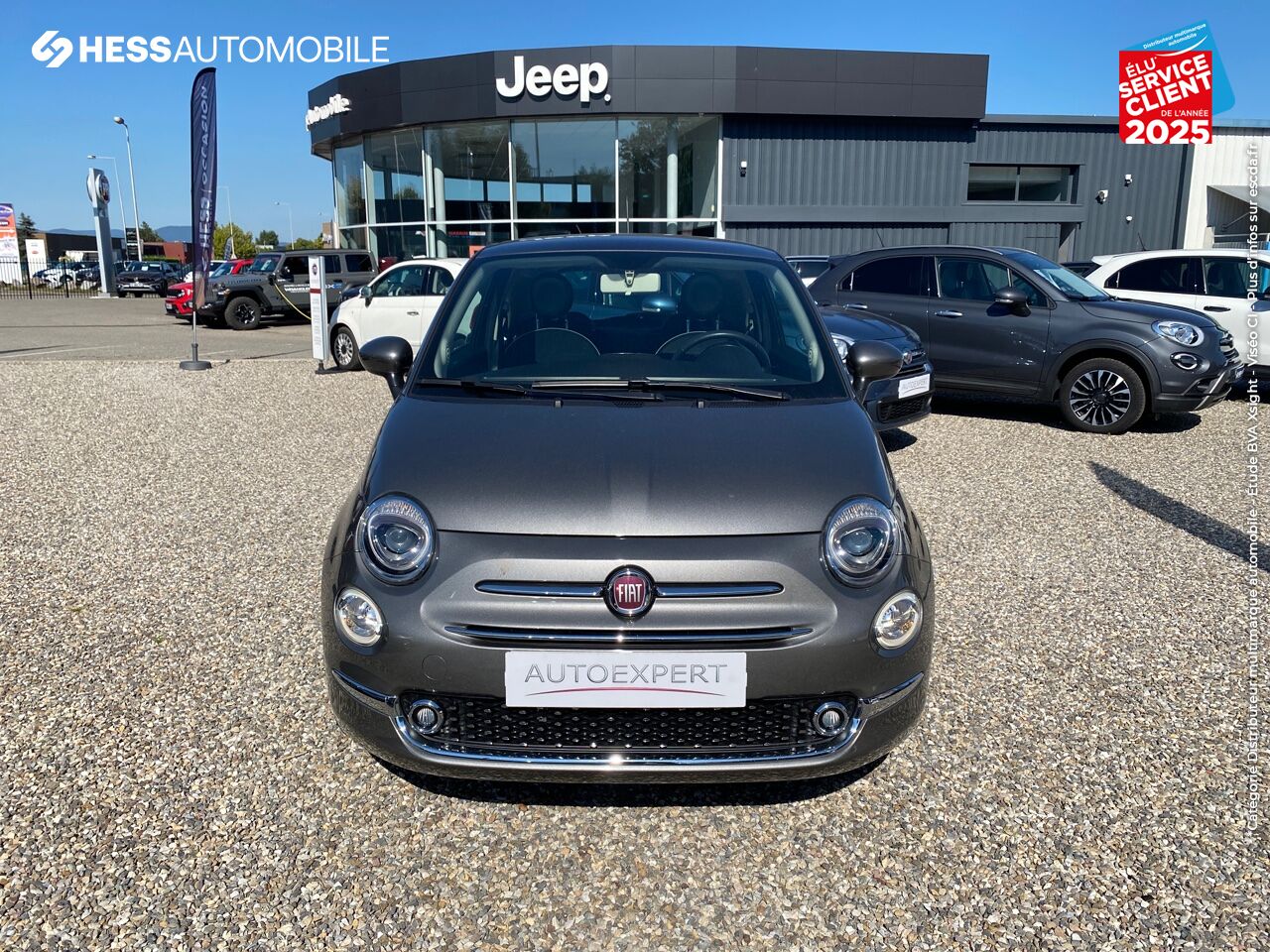Véhicule d'occasion FIAT 500 1.2 8V 69CH LOUNGE TPANO RADAR AR chez Fiat Colmar
