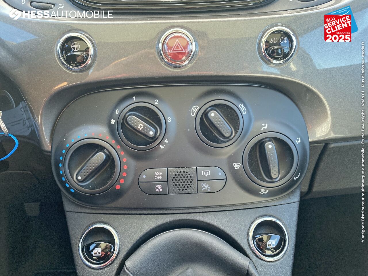 Véhicule d'occasion FIAT 500 1.2 8V 69CH LOUNGE TPANO RADAR AR chez Fiat Colmar