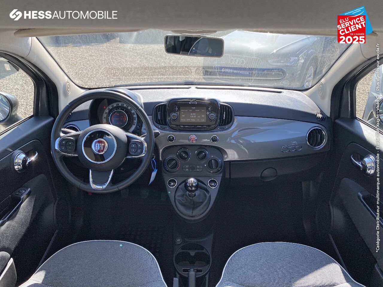 Véhicule d'occasion FIAT 500 1.2 8V 69CH LOUNGE TPANO RADAR AR chez Fiat Colmar
