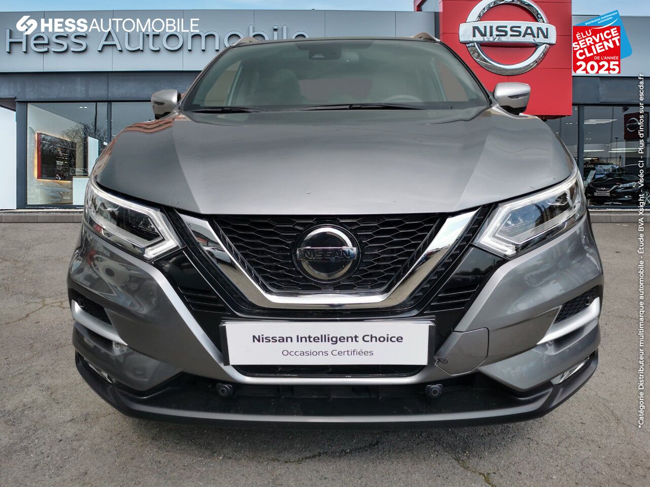 Véhicule d'occasion NISSAN QASHQAI 1.5 DCI 115CH TEKNA+ TPANO BOSE SIEGE CHAUF GPS CAM360 chez Nissan Thionville