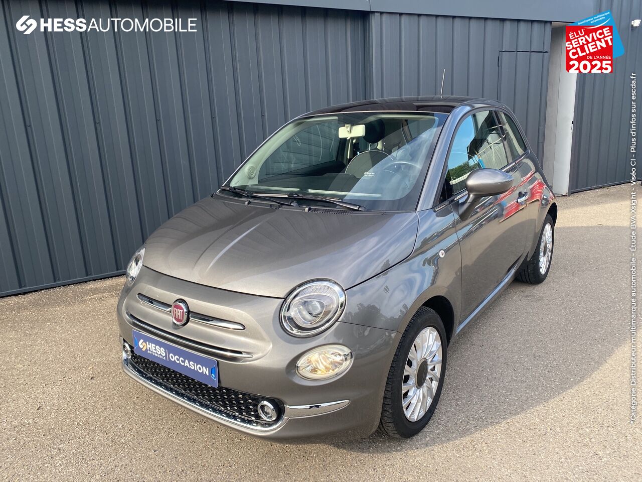 Véhicule d'occasion FIAT 500 1.2 8V 69CH LOUNGE TPANO chez Fiat Colmar