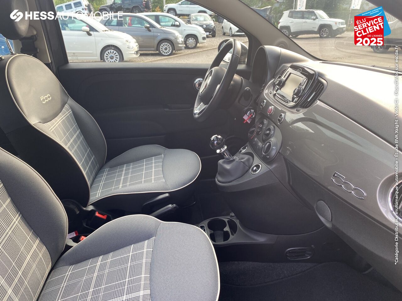 Véhicule d'occasion FIAT 500 1.2 8V 69CH LOUNGE TPANO chez Fiat Colmar