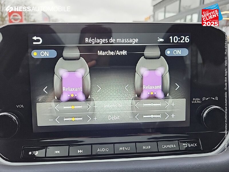 Véhicule d'occasion NISSAN QASHQAI 1.3 MILD HYBRID 158CH TEKNA+ XTRONIC TPANO SIEGE CHAUF/MASSANT GPS CAMERA chez Nissan Dijon