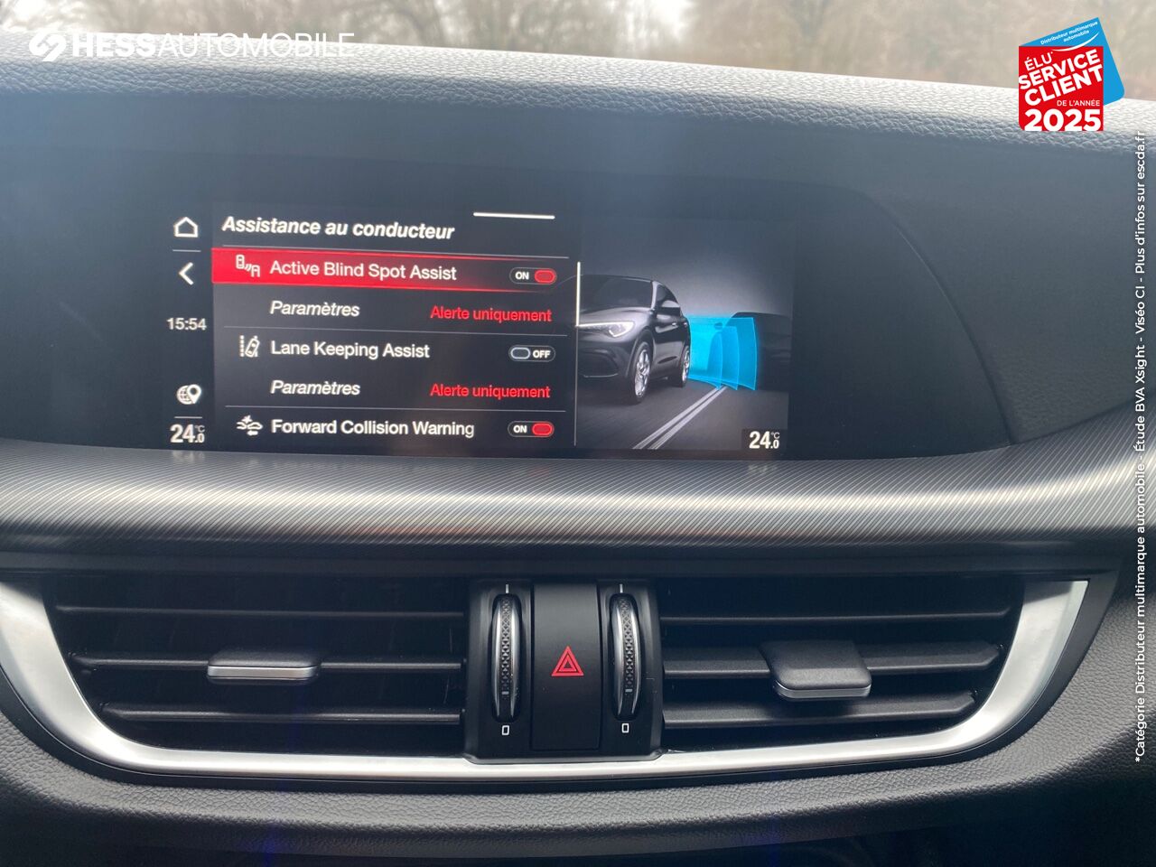 Véhicule neuf ALFA ROMEO STELVIO 2.2 DIESEL 210CH VELOCE Q4 AT8 MY21 chez Fiat Besançon