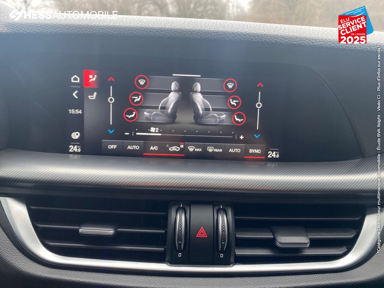Véhicule neuf ALFA ROMEO STELVIO 2.2 DIESEL 210CH VELOCE Q4 AT8 MY21 chez Fiat Besançon
