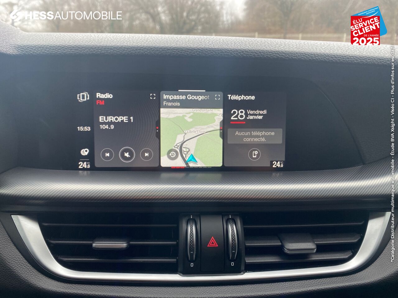 Véhicule neuf ALFA ROMEO STELVIO 2.2 DIESEL 210CH VELOCE Q4 AT8 MY21 chez Fiat Besançon