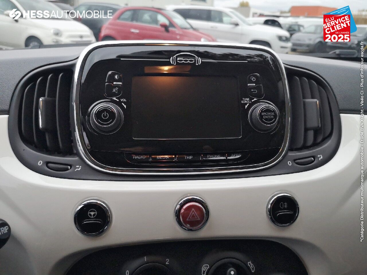 Véhicule d'occasion FIAT 500 1.2 8V 69CH BIANCO AMORE EDIZIONE TPANO RADAR AR chez Fiat 500 occasion