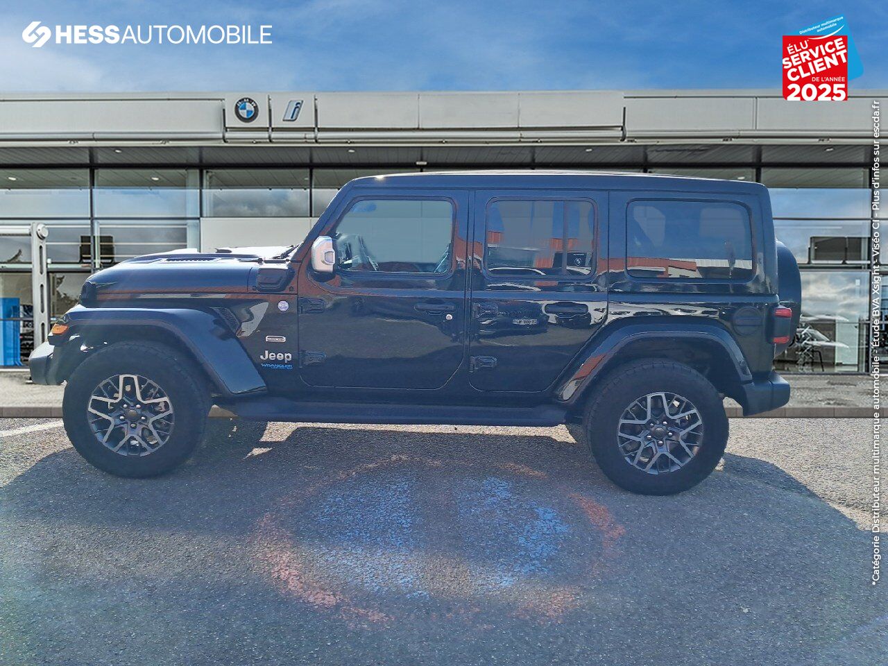 Véhicule d'occasion JEEP WRANGLER UNLIMITED 2.0 T 380CH 4XE OVERLAND COMMAND-TRAC MY22 chez BMW Lons le Saunier
