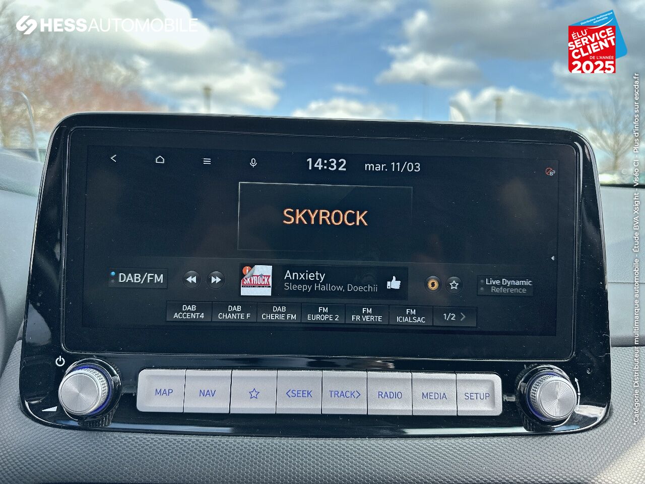Véhicule d'occasion HYUNDAI KONA ELECTRIC 204CH CREATIVE EURO6D-T EVAP 3CV SIEGES CHAUF CAMERA HUD chez Hyundai Reims