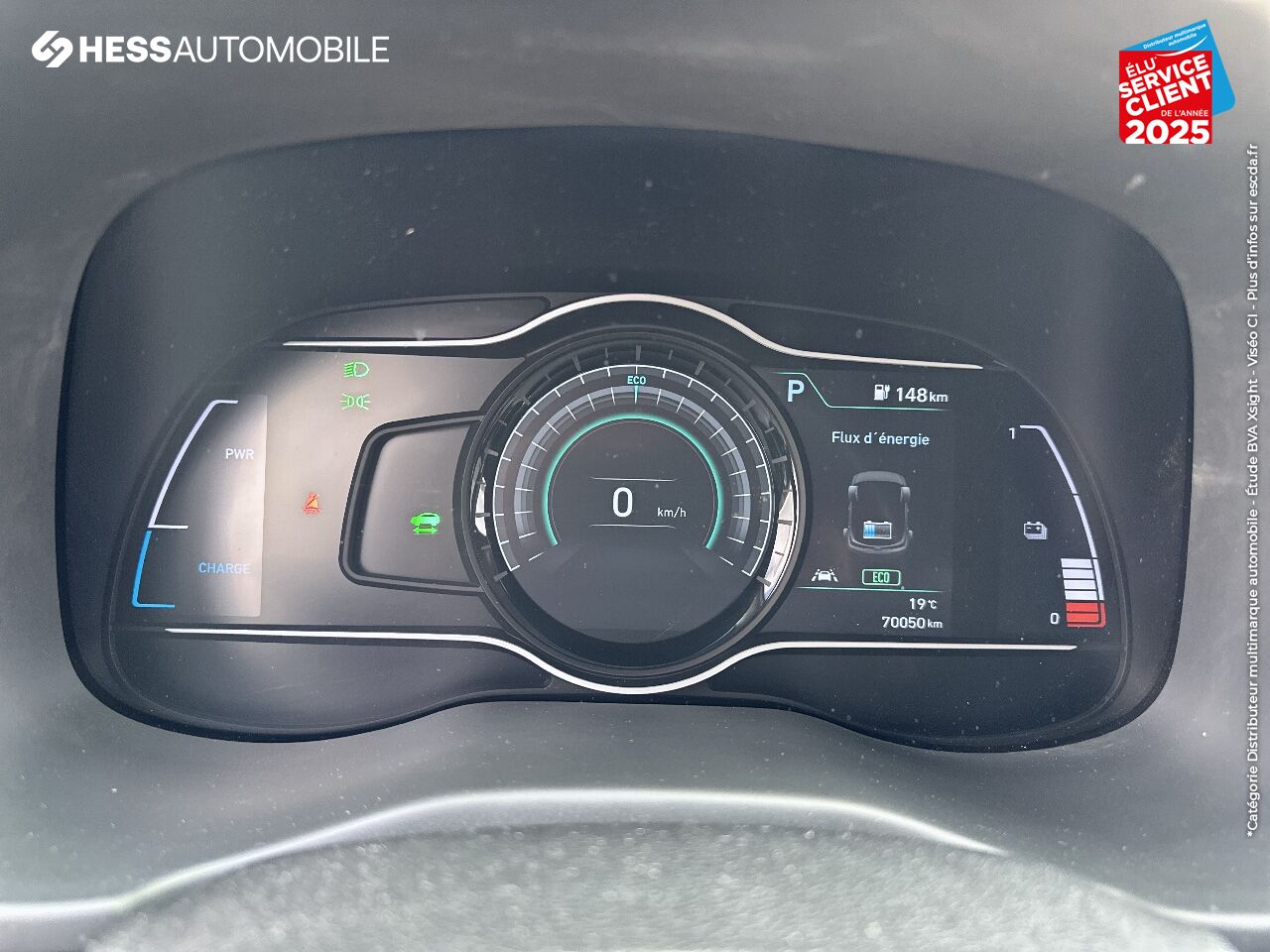Véhicule d'occasion HYUNDAI KONA ELECTRIC 204CH CREATIVE EURO6D-T EVAP 3CV SIEGES CHAUF CAMERA HUD chez Hyundai Reims