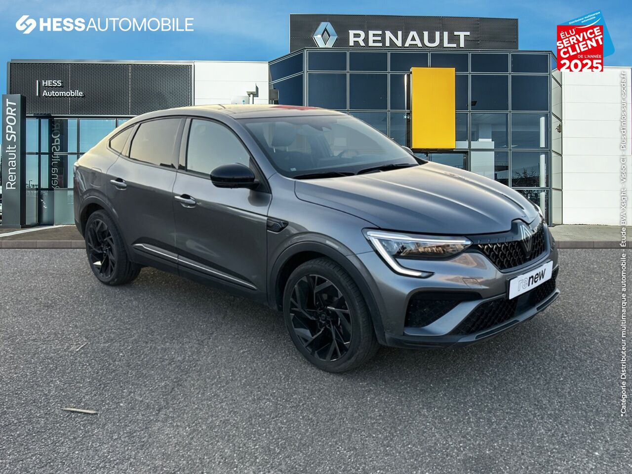 Véhicule d'occasion RENAULT ARKANA 1.6 E-TECH 145CH FULL HYBRID ESPRIT ALPINE -23 SIEGES CHAUF GPS CAMERA chez Renault Saint-Louis