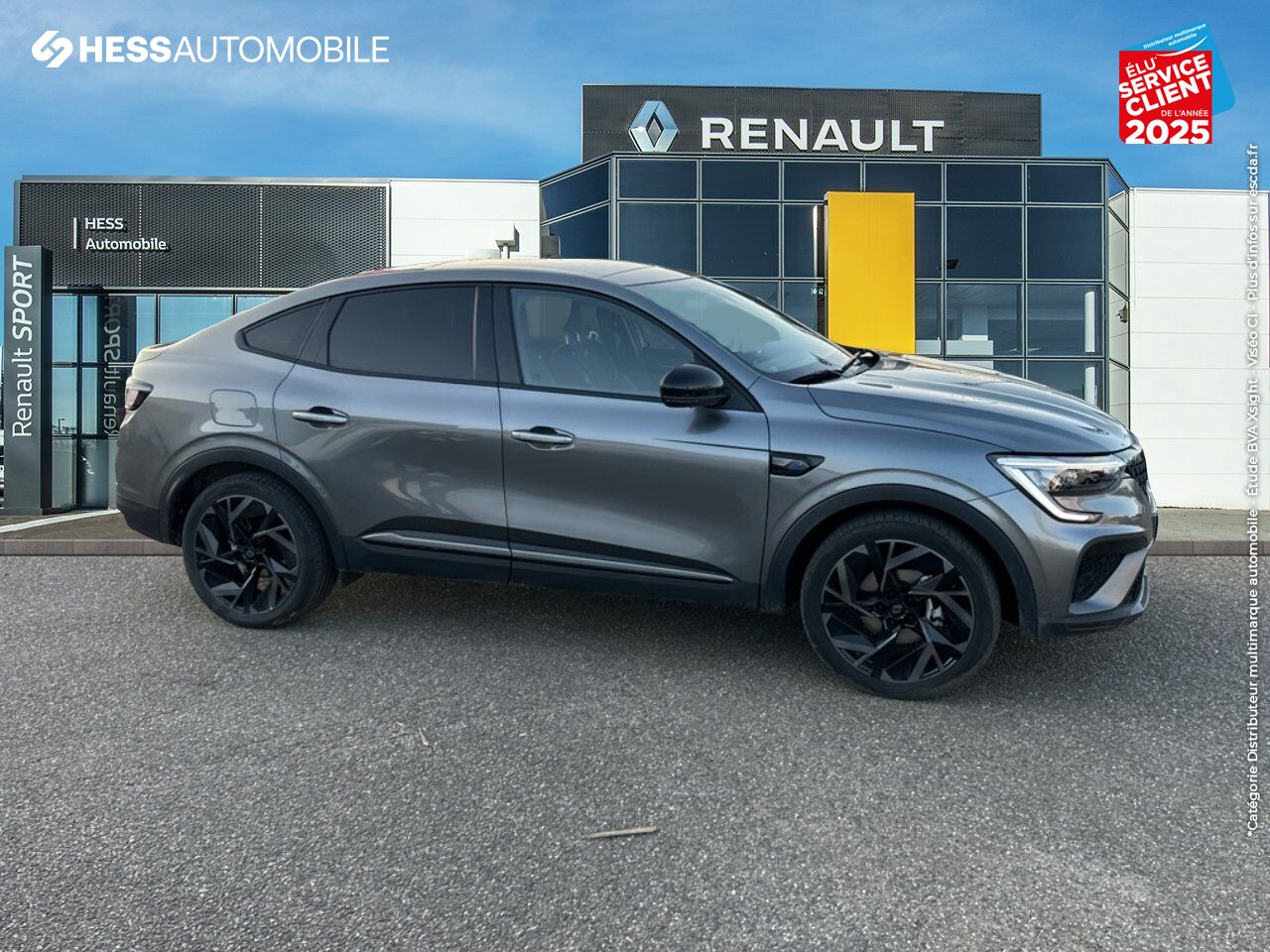 Véhicule d'occasion RENAULT ARKANA 1.6 E-TECH 145CH FULL HYBRID ESPRIT ALPINE -23 SIEGES CHAUF GPS CAMERA chez Renault Saint-Louis
