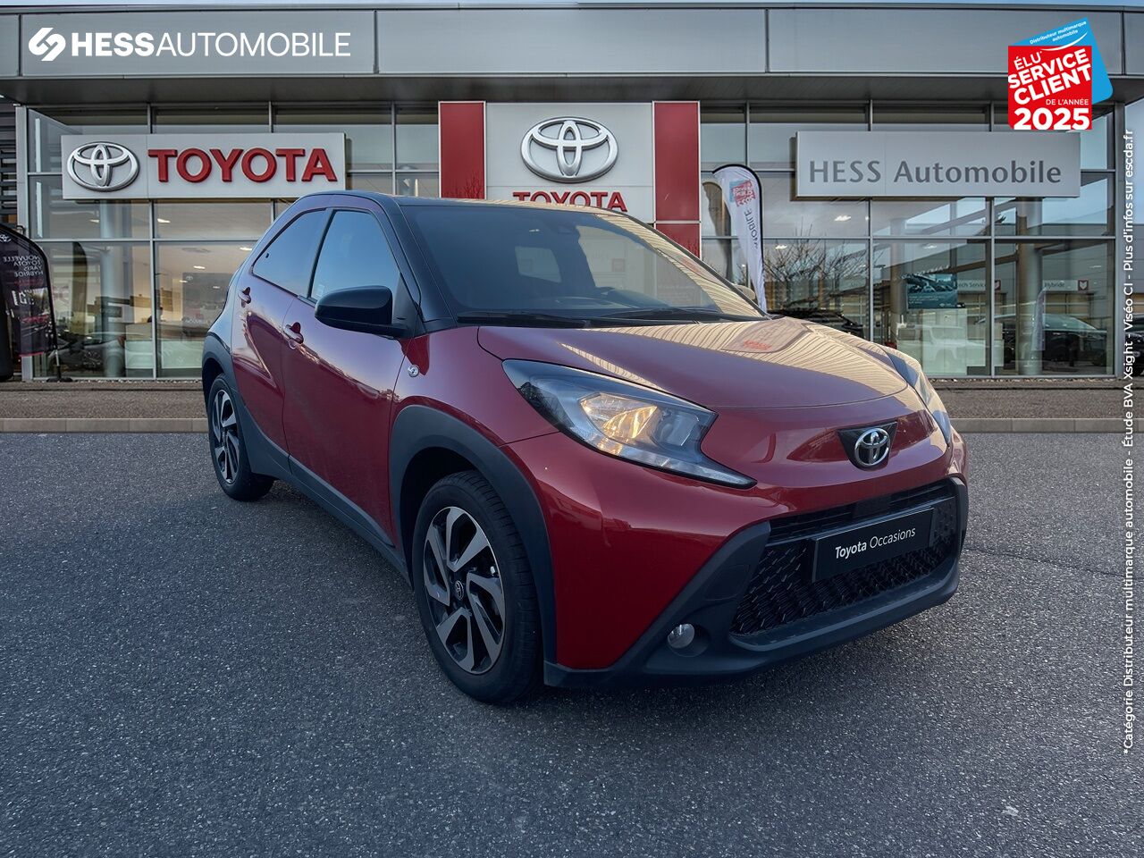 Véhicule d'occasion TOYOTA AYGO X 1.0 VVT-I 72CH DESIGN S-CVT MY23 CAMERA chez Renault Colmar