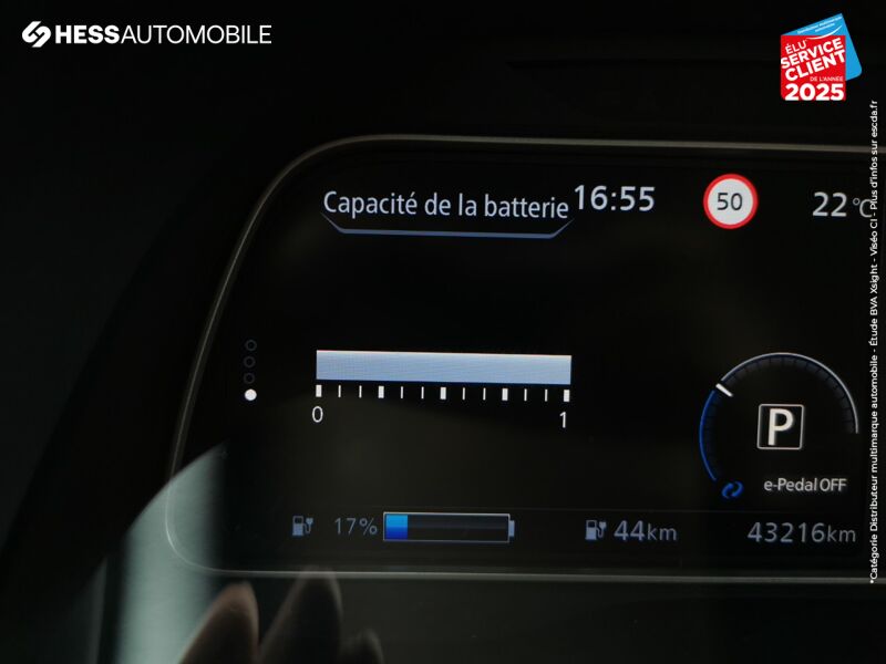 Véhicule d'occasion NISSAN LEAF 150CH 40KWH FIRST GPS CAMERA KEYLESS chez Nissan Thionville