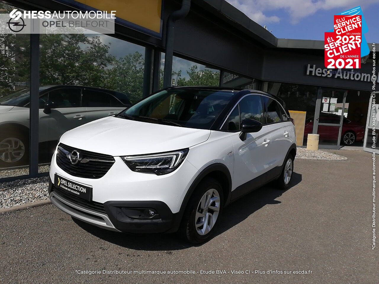 Véhicule d'occasion OPEL CROSSLAND X 1.5 D 102CH ELEGANCE EURO 6D-T RADAR AR CLIM AUTO B-Z chez Opel Belfort