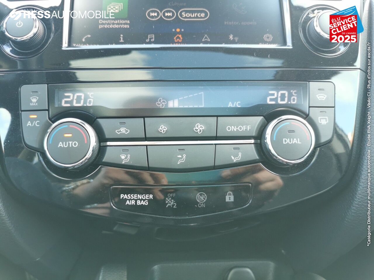 Véhicule d'occasion NISSAN QASHQAI 1.5 DCI 115CH TEKNA 2019 EURO6-EVAP TPANO CAMERA GPS CUIR SIEGES CHAUF chez Nissan Thionville