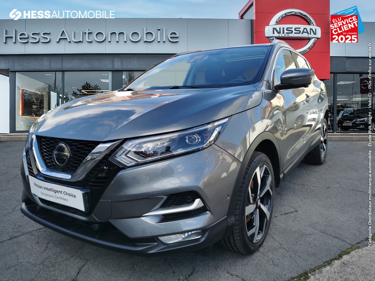 Véhicule d'occasion NISSAN QASHQAI 1.5 DCI 115CH TEKNA 2019 EURO6-EVAP TPANO CAMERA GPS CUIR SIEGES CHAUF chez Nissan Thionville