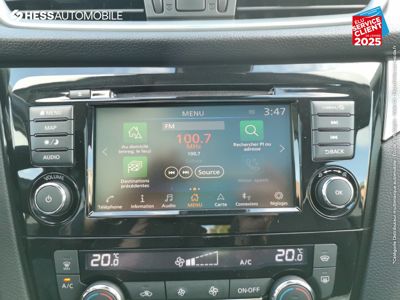 Véhicule d'occasion NISSAN QASHQAI 1.5 DCI 115CH TEKNA 2019 EURO6-EVAP TPANO CAMERA GPS CUIR SIEGES CHAUF chez Nissan Thionville