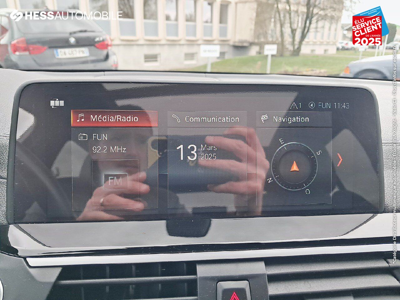 Véhicule d'occasion BMW X3 XDRIVE20DA 190CH XLINE EURO6D-T TPANO SIEGES CHAUF/CUIR VOLANT CHAUF GPS CAMERA HUD chez BMW Belfort
