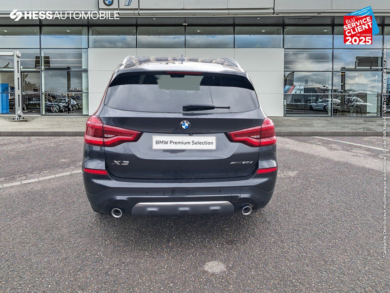 Véhicule d'occasion BMW X3 XDRIVE20DA 190CH XLINE EURO6D-T TPANO SIEGES CHAUF/CUIR VOLANT CHAUF GPS CAMERA HUD chez BMW Belfort