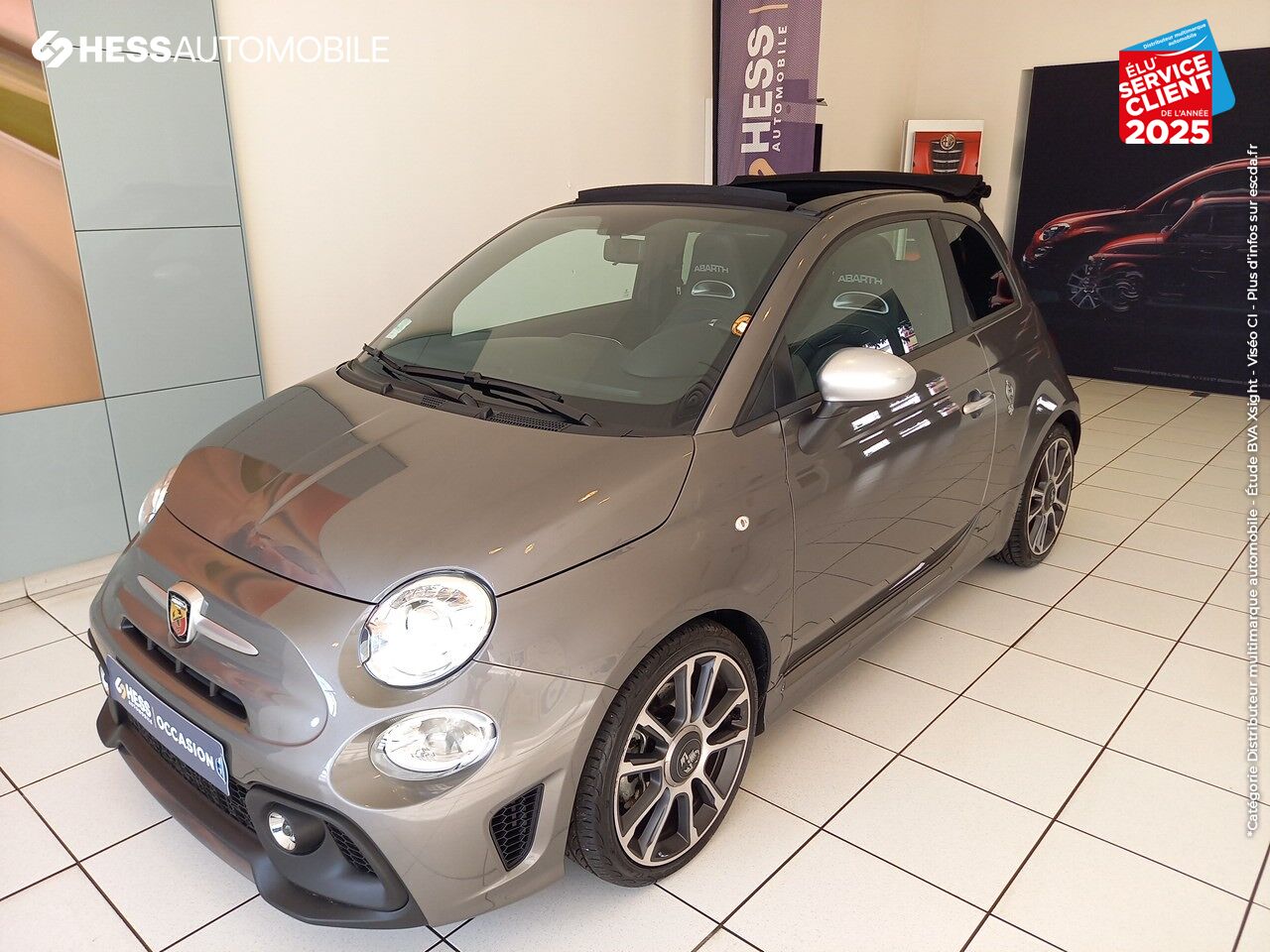 Véhicule d'occasion ABARTH 500C 1.4 TURBO T-JET 165CH 595 TURISMO BVA chez HESS Automobile