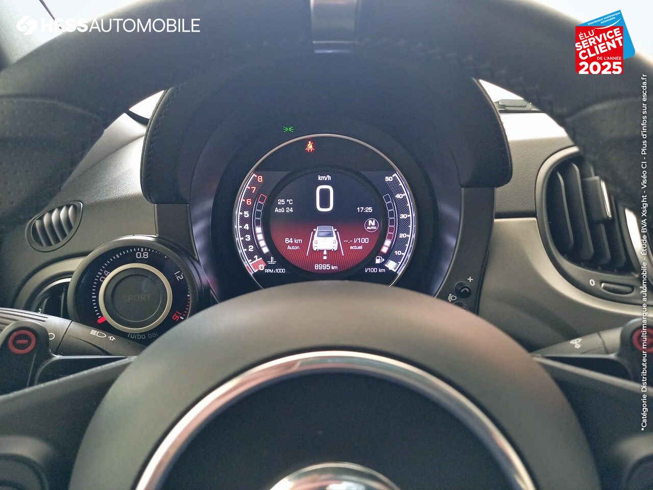 Véhicule d'occasion ABARTH 500C 1.4 TURBO T-JET 165CH 595 TURISMO BVA chez HESS Automobile