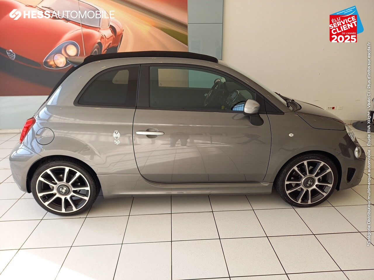 Véhicule d'occasion ABARTH 500C 1.4 TURBO T-JET 165CH 595 TURISMO BVA chez HESS Automobile