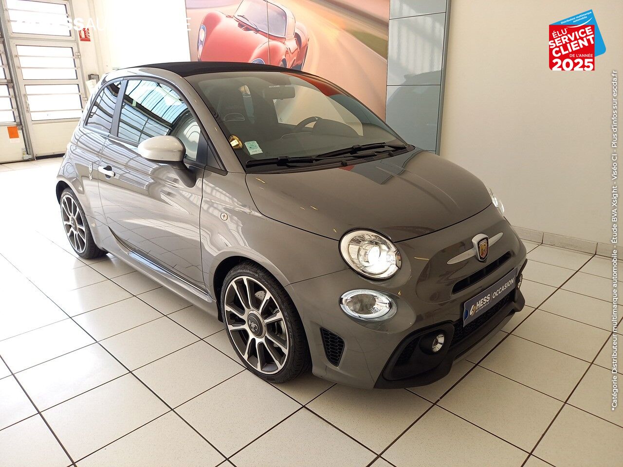 Véhicule d'occasion ABARTH 500C 1.4 TURBO T-JET 165CH 595 TURISMO BVA chez HESS Automobile