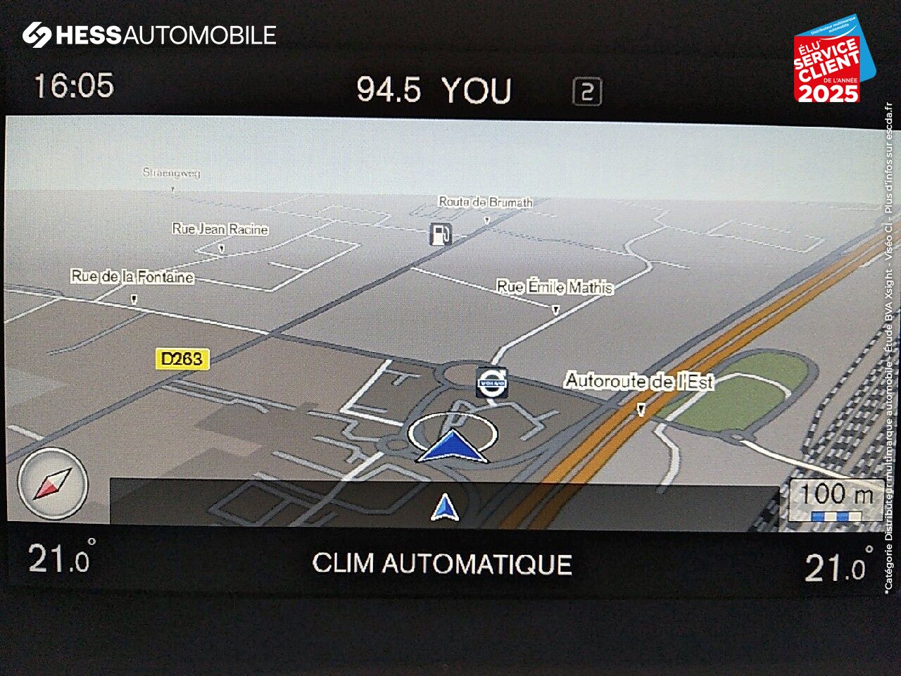 Véhicule d'occasion VOLVO XC60 D4 190CH INITIATE EDITION GEARTRONIC 1ERE MAIN GPS RADAR AR chez Volvo Strasbourg