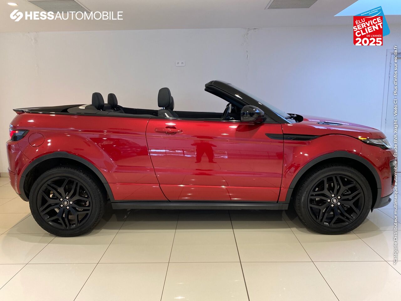Véhicule d'occasion LAND-ROVER EVOQUE CABRIOLET 2.0 TD4 180 HSE DYNAMIC 4X4 BVA MARK VI GPS CAMERA SIEGES CHAUF KEYLESS chez Land Rover Strasbourg