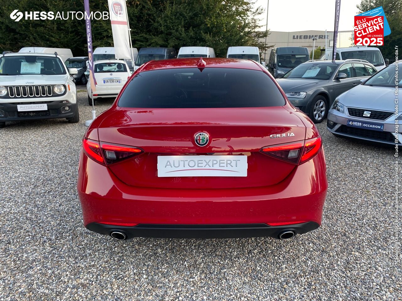 Véhicule d'occasion ALFA ROMEO GIULIA 2.2 JTD 190CH SUPER AT8 GPS CAMERA chez Fiat Colmar