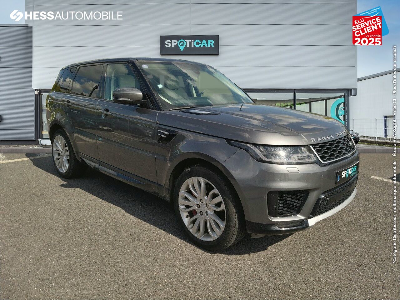 Véhicule d'occasion LAND-ROVER RANGE ROVER SPORT 2.0 P400E 404CH HSE MARK VII chez Land Rover Metz