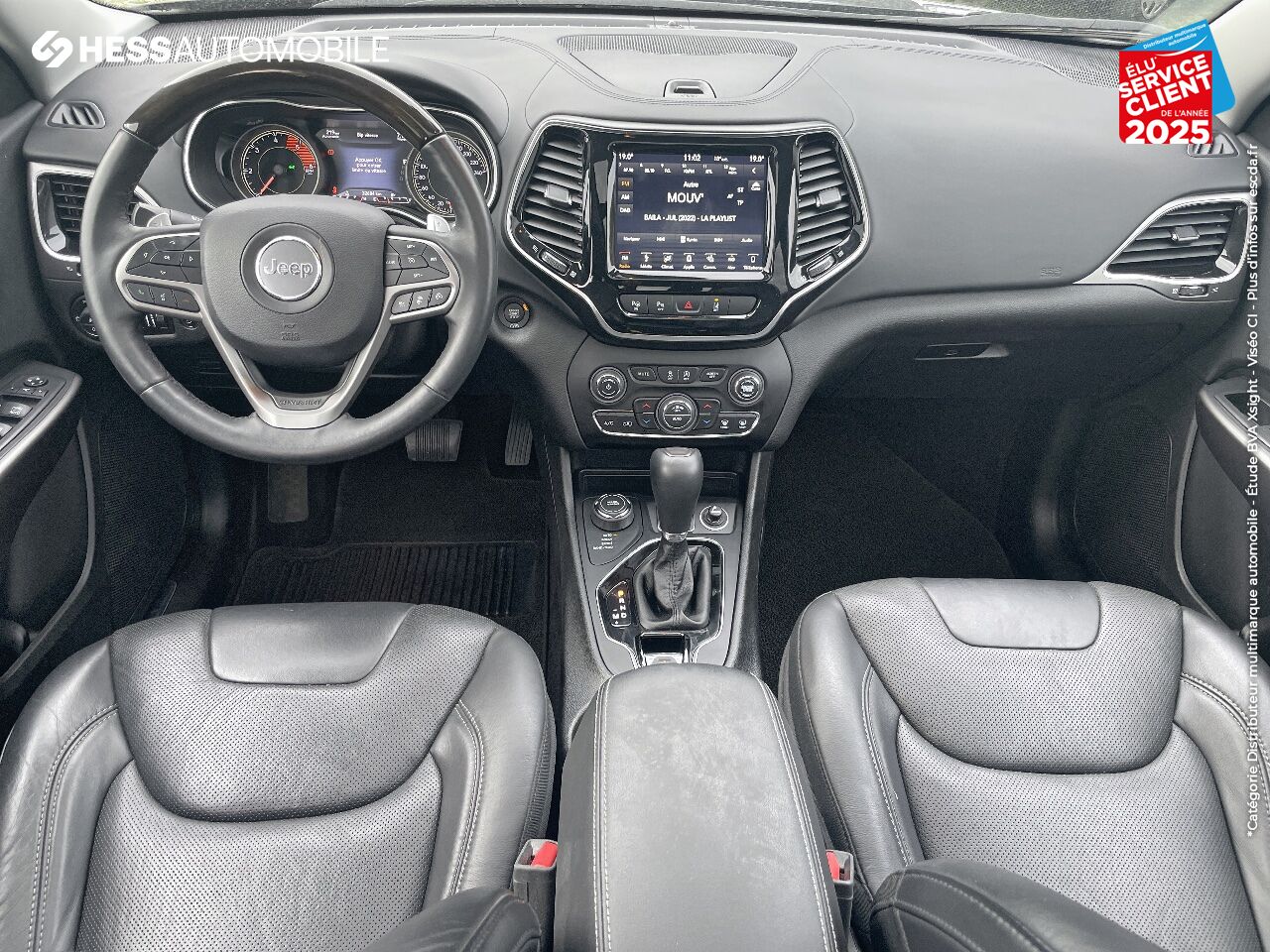 Véhicule d'occasion JEEP CHEROKEE 2.2 MULTIJET 195CH S/S OVERLAND ACTIVE DRIVE I BVA9 TOUVRAN PANO CAMERA GPS CUIR chez Fiat Besançon