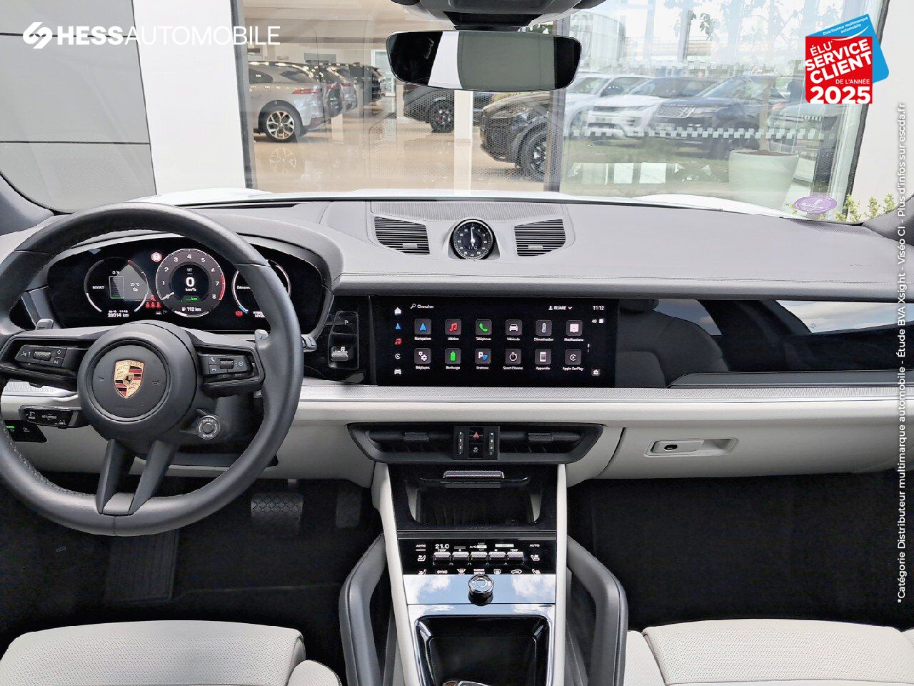 Véhicule d'occasion PORSCHE CAYENNE 3.0 V6 470CH E-HYBRID TOUVRANT SIEGES CUIR GPS CAMERA CARPLAY BOSE HUD chez Renault Colmar