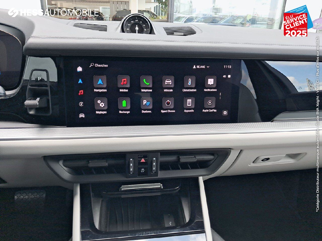 Véhicule d'occasion PORSCHE CAYENNE 3.0 V6 470CH E-HYBRID TOUVRANT SIEGES CUIR GPS CAMERA CARPLAY BOSE HUD chez Renault Colmar