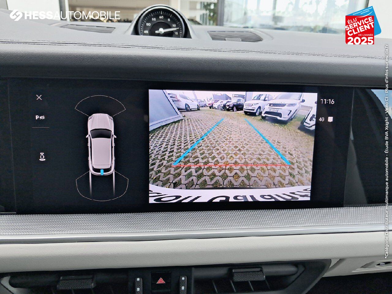 Véhicule d'occasion PORSCHE CAYENNE 3.0 V6 470CH E-HYBRID TOUVRANT SIEGES CUIR GPS CAMERA CARPLAY BOSE HUD chez Renault Colmar