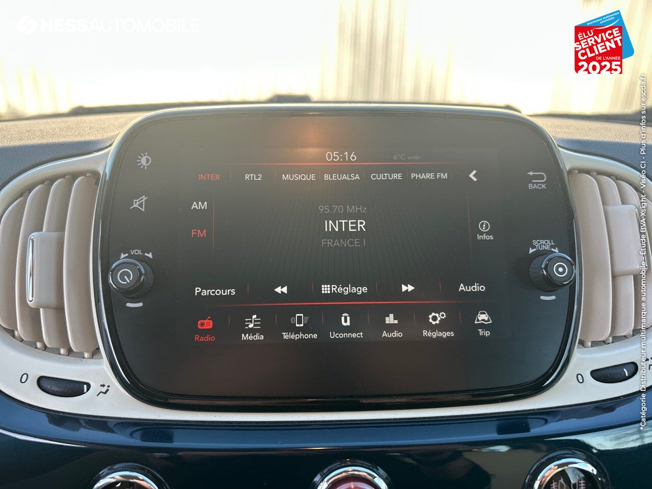 Véhicule d'occasion FIAT 500C 1.2 8V 69CH LOUNGE chez Toyota Sarreguemines