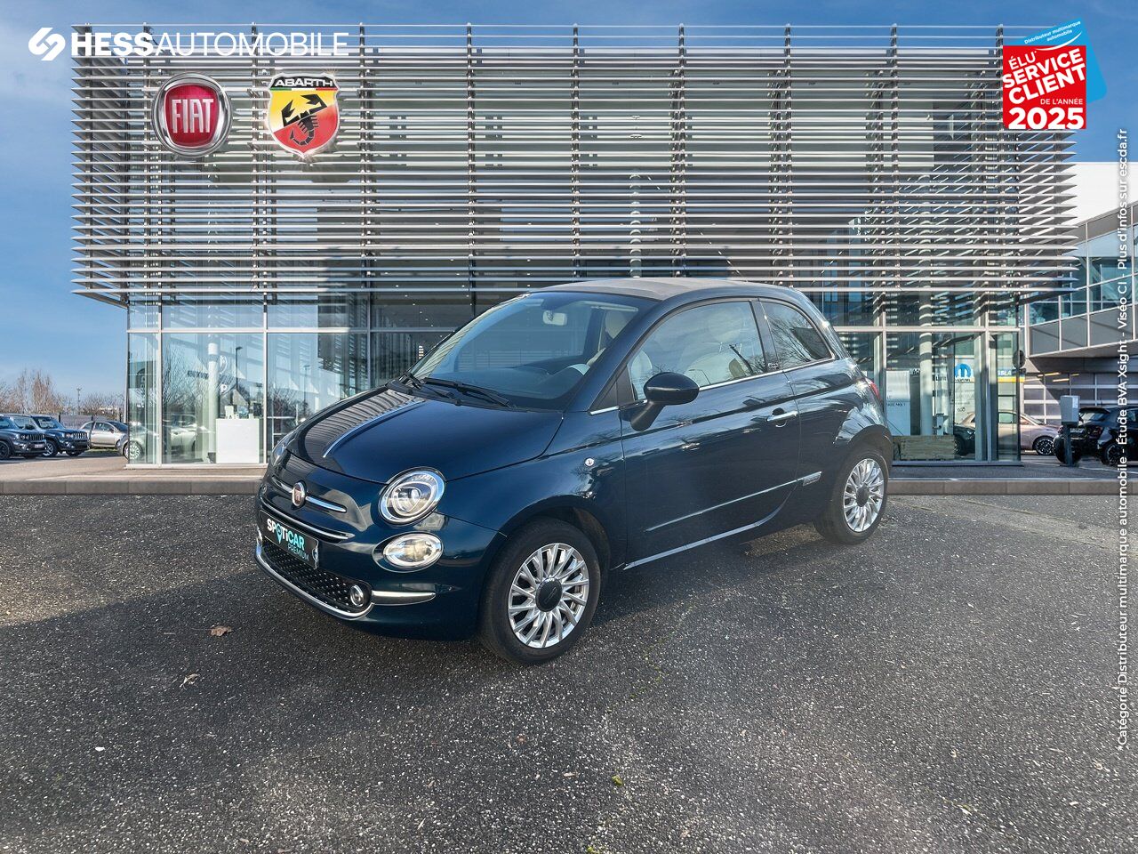 Véhicule d'occasion FIAT 500C 1.2 8V 69CH LOUNGE chez Toyota Sarreguemines