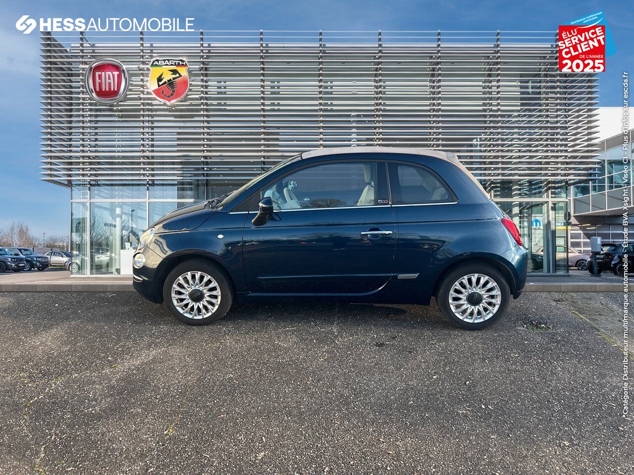 Véhicule d'occasion FIAT 500C 1.2 8V 69CH LOUNGE chez Toyota Sarreguemines