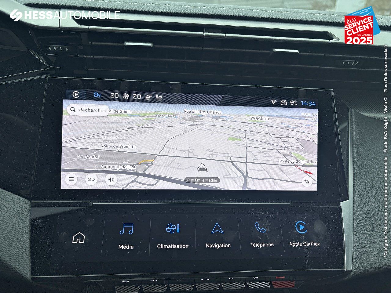 Véhicule d'occasion PEUGEOT 308 PLUG-IN HYBRID 225CH GT E-EAT8 SIEGES CHAUF GPS CAMERA CARPLAY chez Renault Saint-Louis